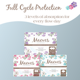 Ultra-Thin Regular, Super, Overnight and Extra Heavy Absorbency Pads All 3 Sizes- 3 Packs