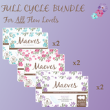 BUNDLE 3: Full Cycle Bundle - Regular, Super & Overnight Pads (All 3 Sizes) - Organic, Ultra-Thin, Renewable Fibres, Silky Smooth, Protects Body & Skin