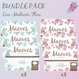 BUNDLE 1: Regular Flow Bundle - Regular + Super Pads (2 Sizes) - Organic, Ultra-Thin, Renewable Fibres, Silky Smooth, Protects Body & Skin