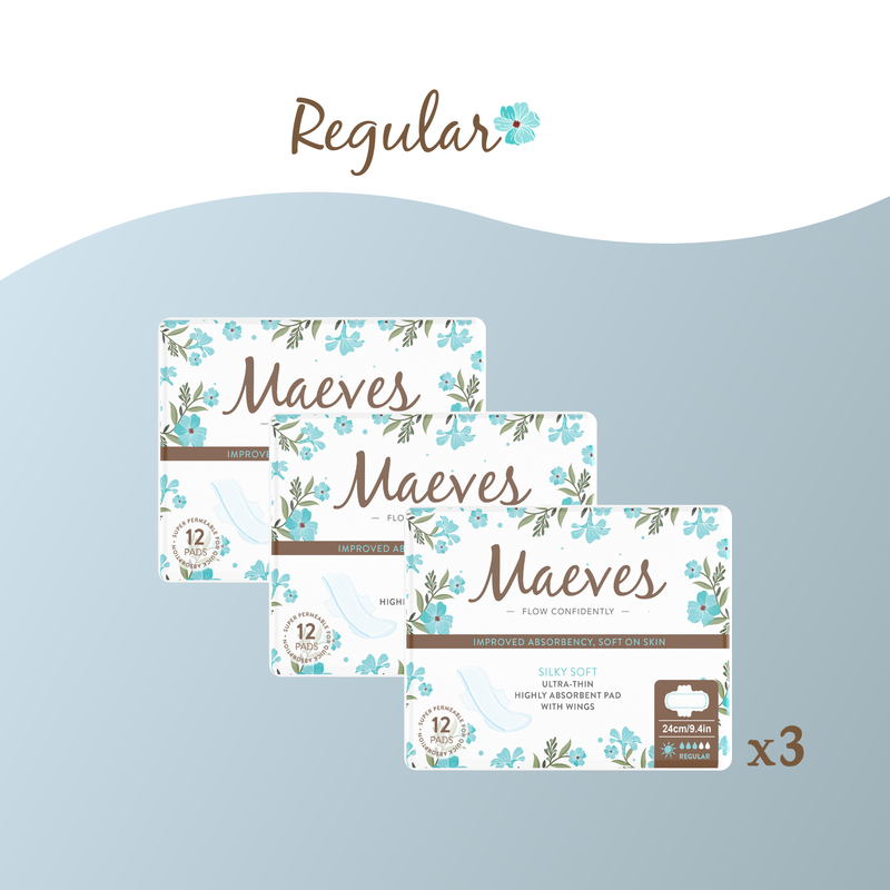 Regular Organic Pads - Ultra-Thin, Renewable Fibres, Silky Smooth, Protects Body & Skin