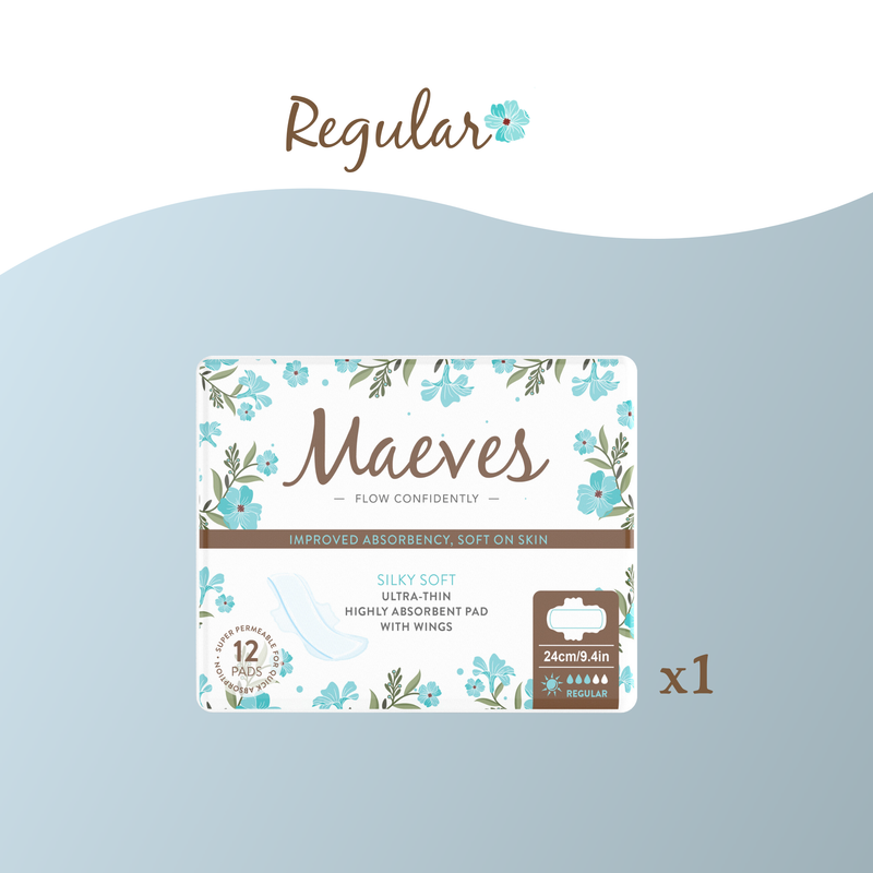 Regular Organic Pads - Ultra-Thin, Renewable Fibres, Silky Smooth, Protects Body & Skin