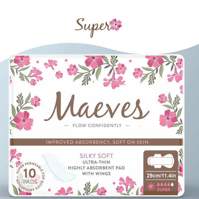 Ultra-Thin Super Absorbency Sanitary Pads- 2 Packs