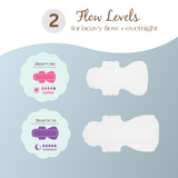 Ultra-Thin Super and Overnight Absorbency Sanitary Pads- 2 Packs